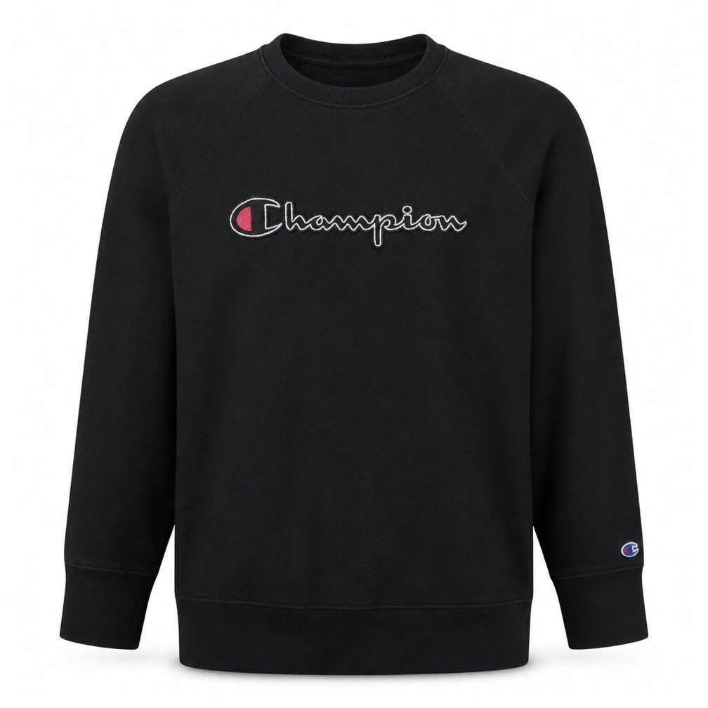 Mens UK Size M Champion Black Pullover Sweatshirt