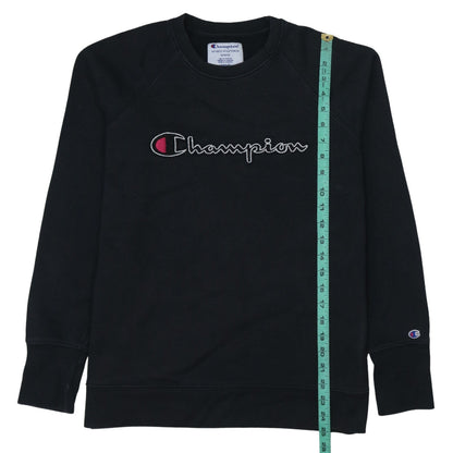 Mens UK Size M Champion Black Pullover Sweatshirt