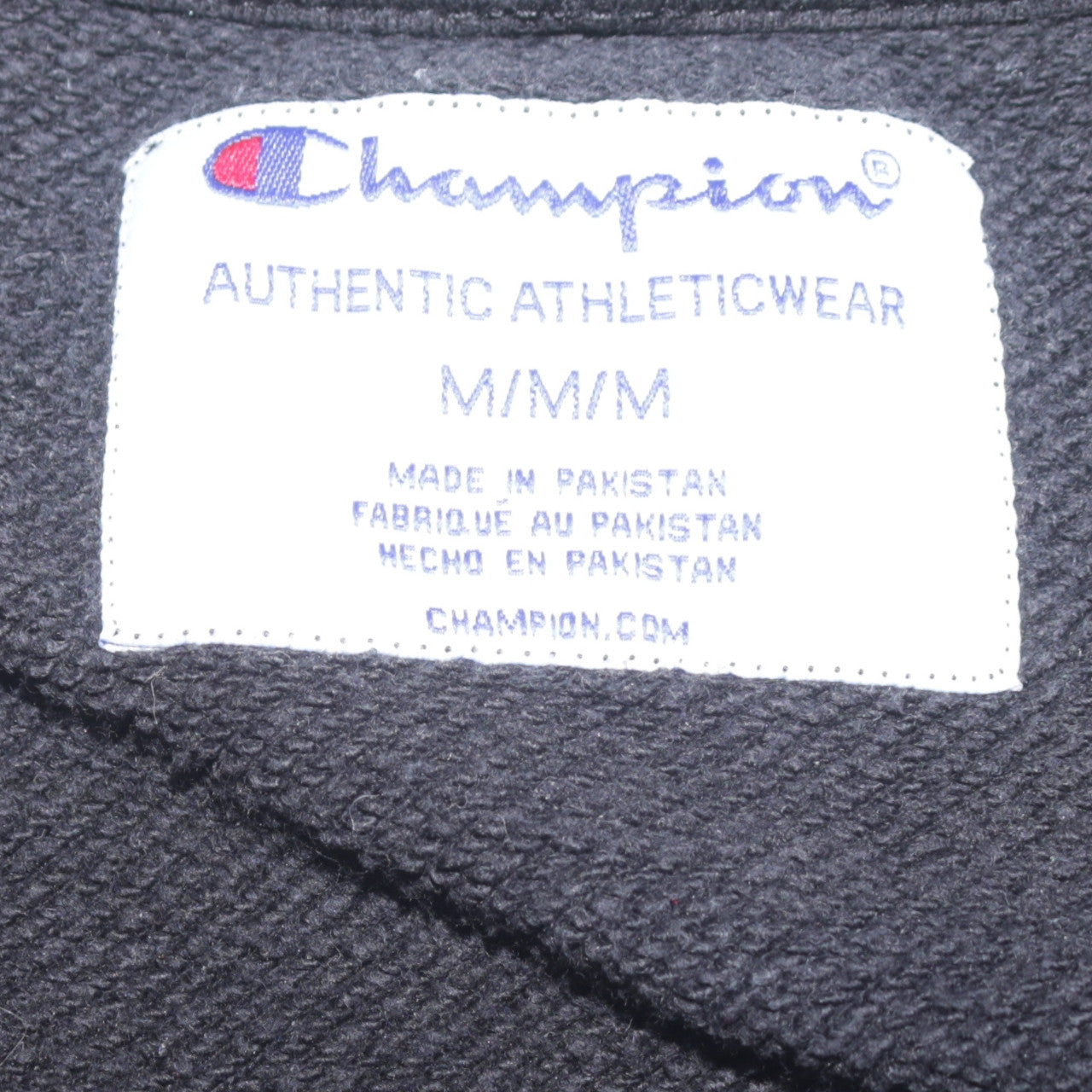Mens UK Size M Champion Black Pullover Sweatshirt