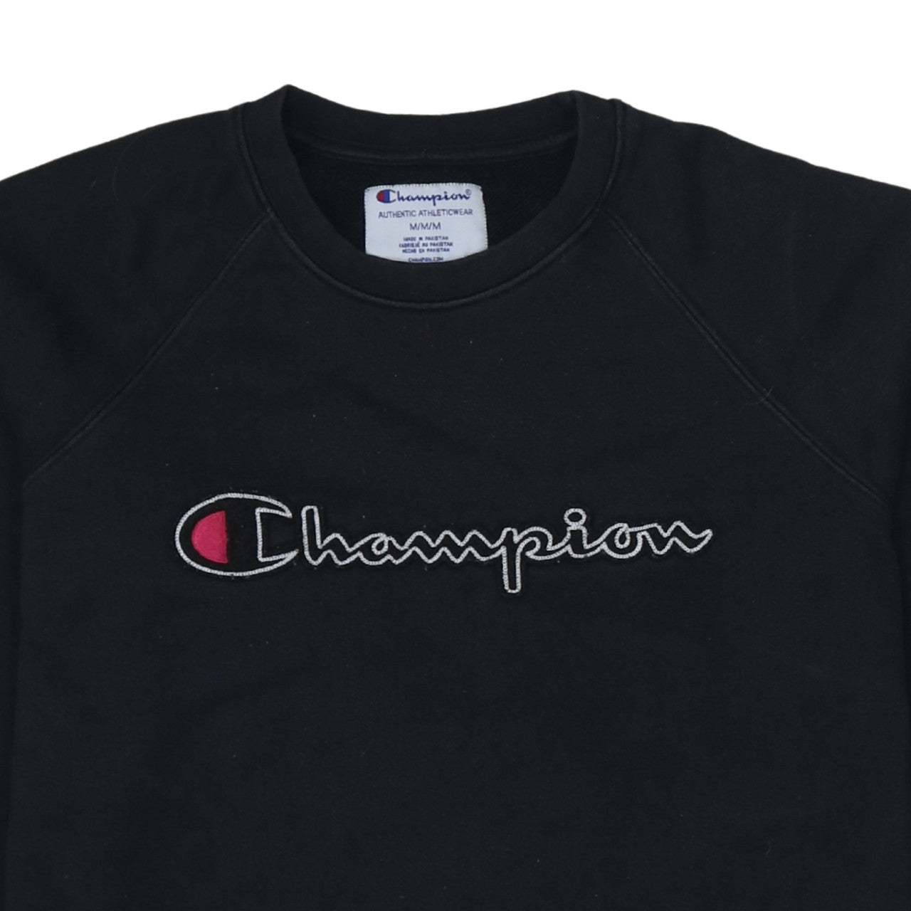 Mens UK Size M Champion Black Pullover Sweatshirt