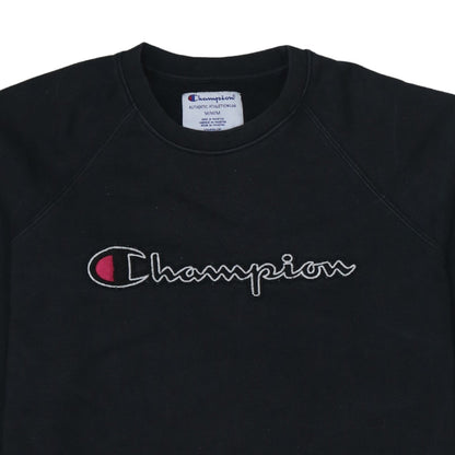 Mens UK Size M Champion Black Pullover Sweatshirt