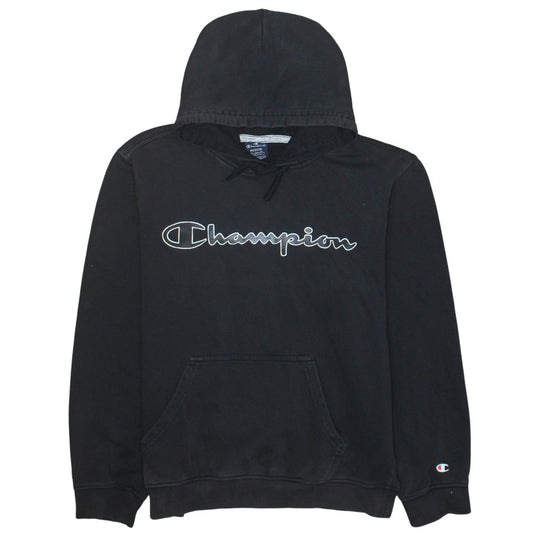 Mens UK Size M Champion Black Pullover Hoodie
