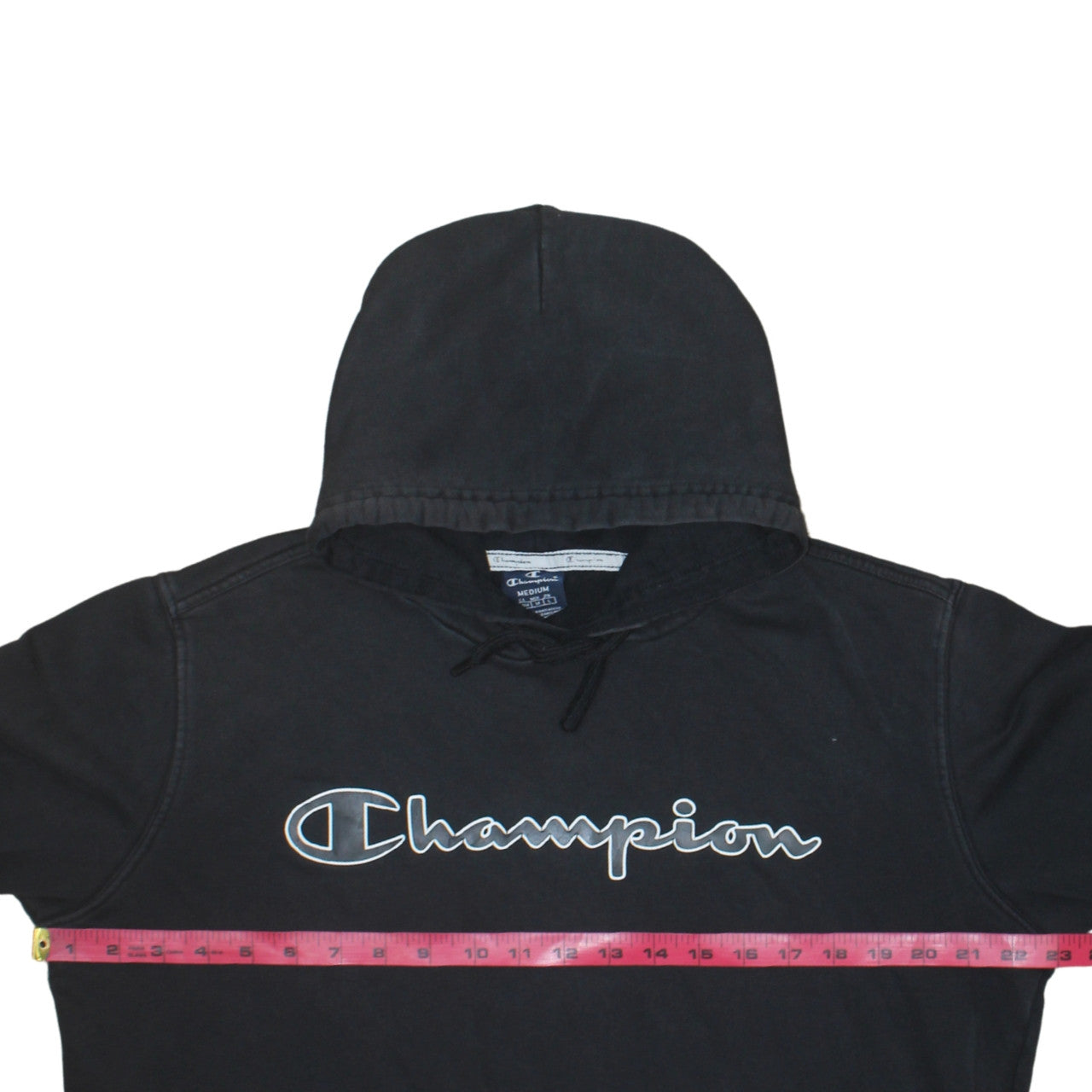 Mens UK Size M Champion Black Pullover Hoodie