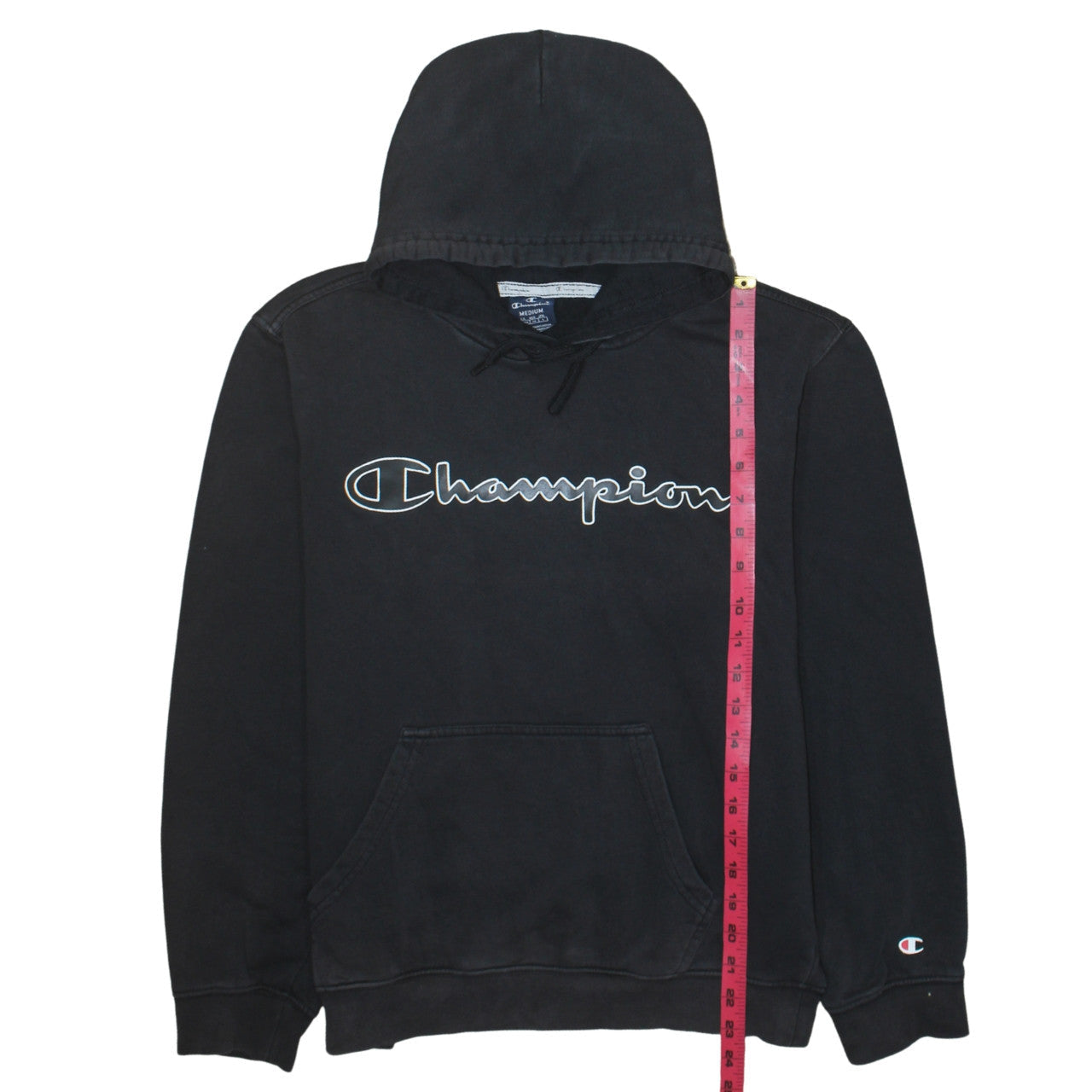 Mens UK Size M Champion Black Pullover Hoodie