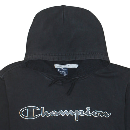 Mens UK Size M Champion Black Pullover Hoodie