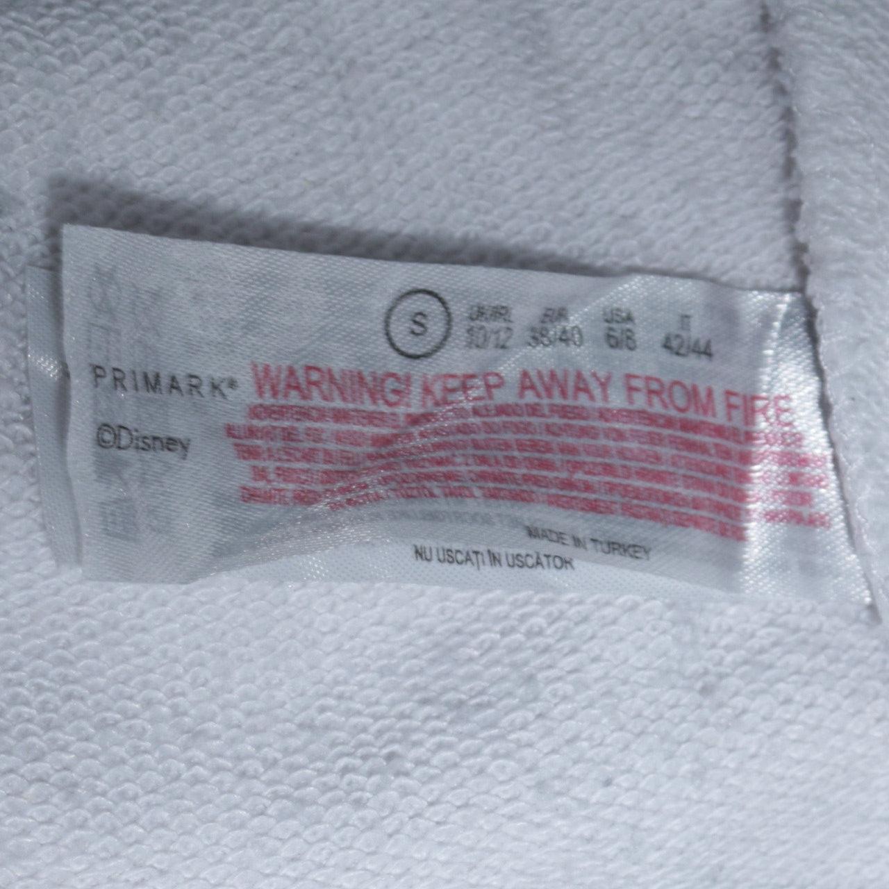 Womens UK Size 10/12 Primark White Pullover Sweatshirt