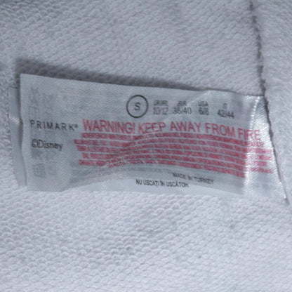 Womens UK Size 10/12 Primark White Pullover Sweatshirt