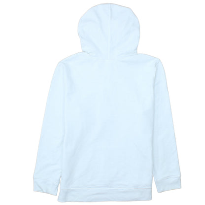 GAP Womens White L Pullover Hoodie Cotton Blend Logo Casual