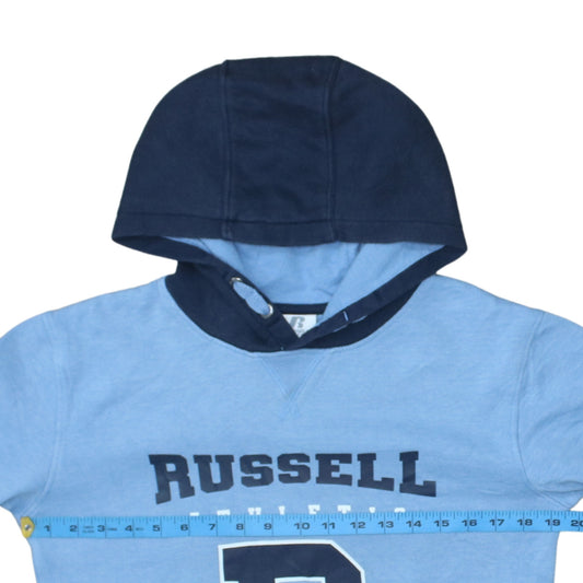 Russell Athletic Boys Blue Pullover Hoodie 12-13 Years Regular Fit