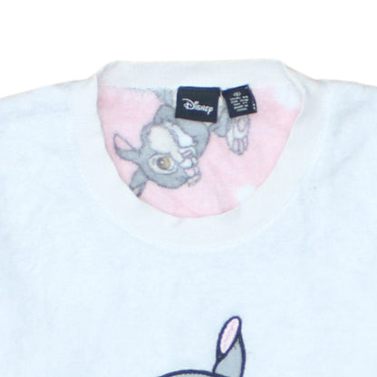 Disney Women White Thumper Fleece Pyjama Top S