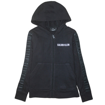 Mens UK Size S Calvin Klein Black Full Zip Hoodie
