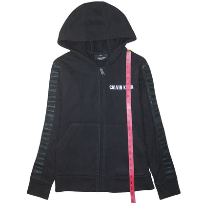 Mens UK Size S Calvin Klein Black Full Zip Hoodie