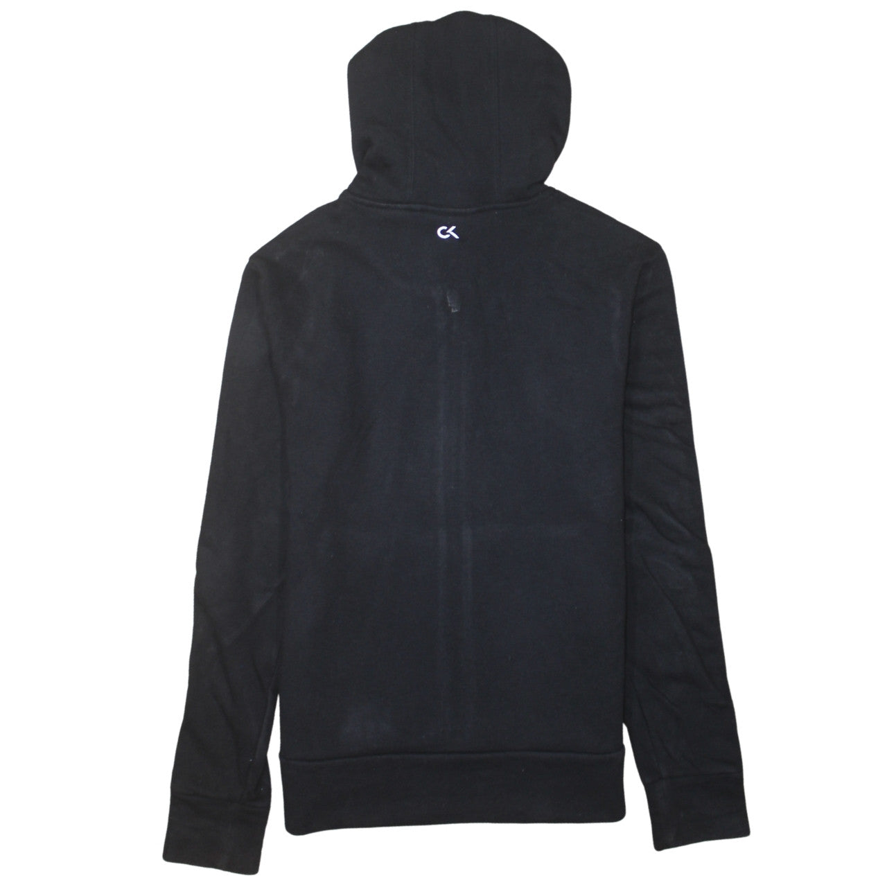 Mens UK Size S Calvin Klein Black Full Zip Hoodie