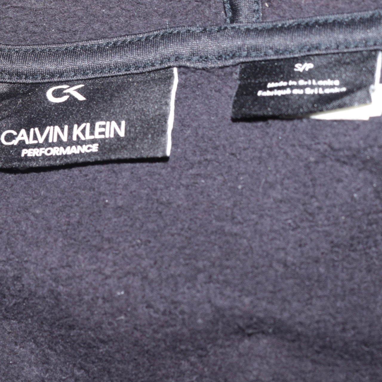 Mens UK Size S Calvin Klein Black Full Zip Hoodie