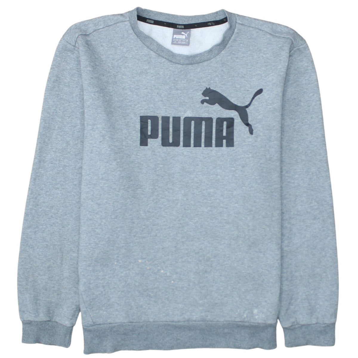 Mens UK Size L PUMA Grey Pullover Sweatshirt