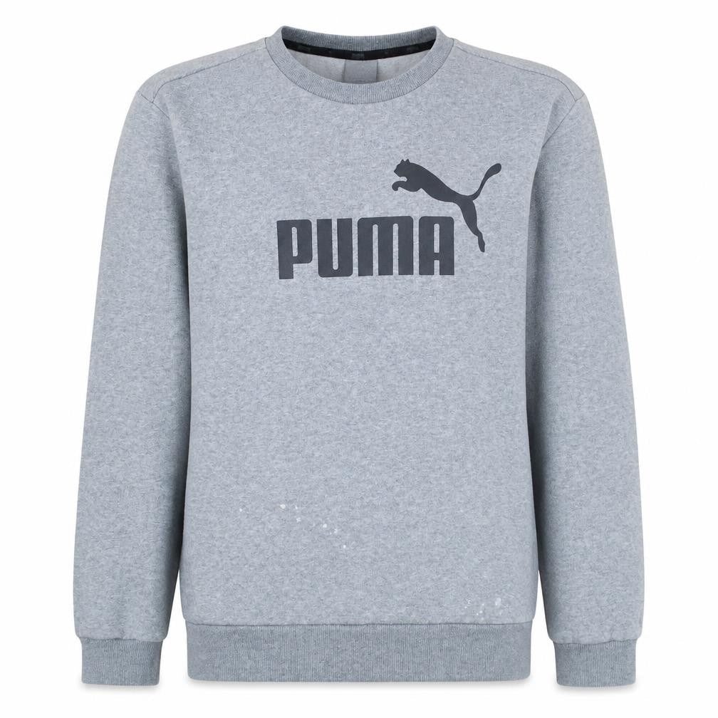 Mens UK Size L PUMA Grey Pullover Sweatshirt