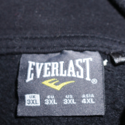 Mens UK Size 3XL Everlast Black Pullover Hoodie