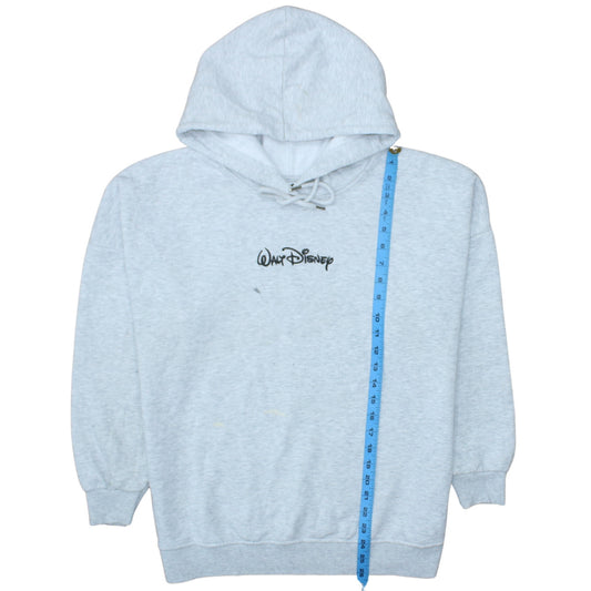 Disney Mickey & Friends Grey Hoodie Women 12-14 Medium Pullover