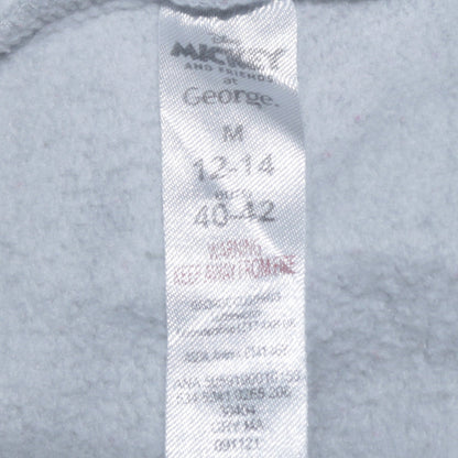 Disney Mickey & Friends Grey Hoodie Women 12-14 Medium Pullover