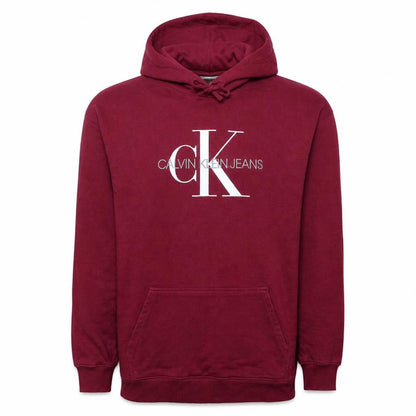 Mens UK Size XS Calvin Klein Jeans Red Pullover Hoodie
