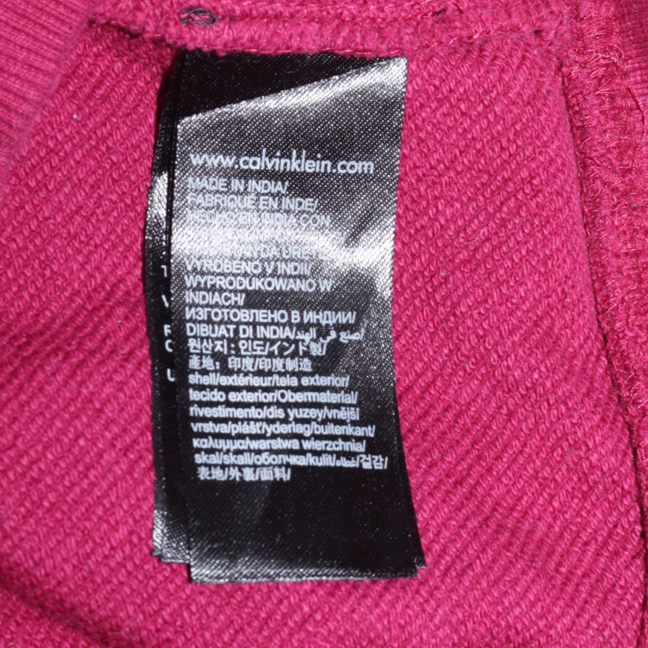 Mens UK Size XS Calvin Klein Jeans Red Pullover Hoodie
