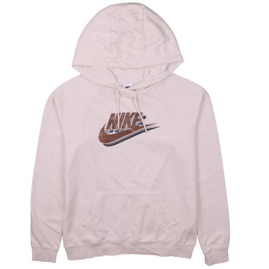 Womens UK Size S Nike Beige Pullover Hoodie