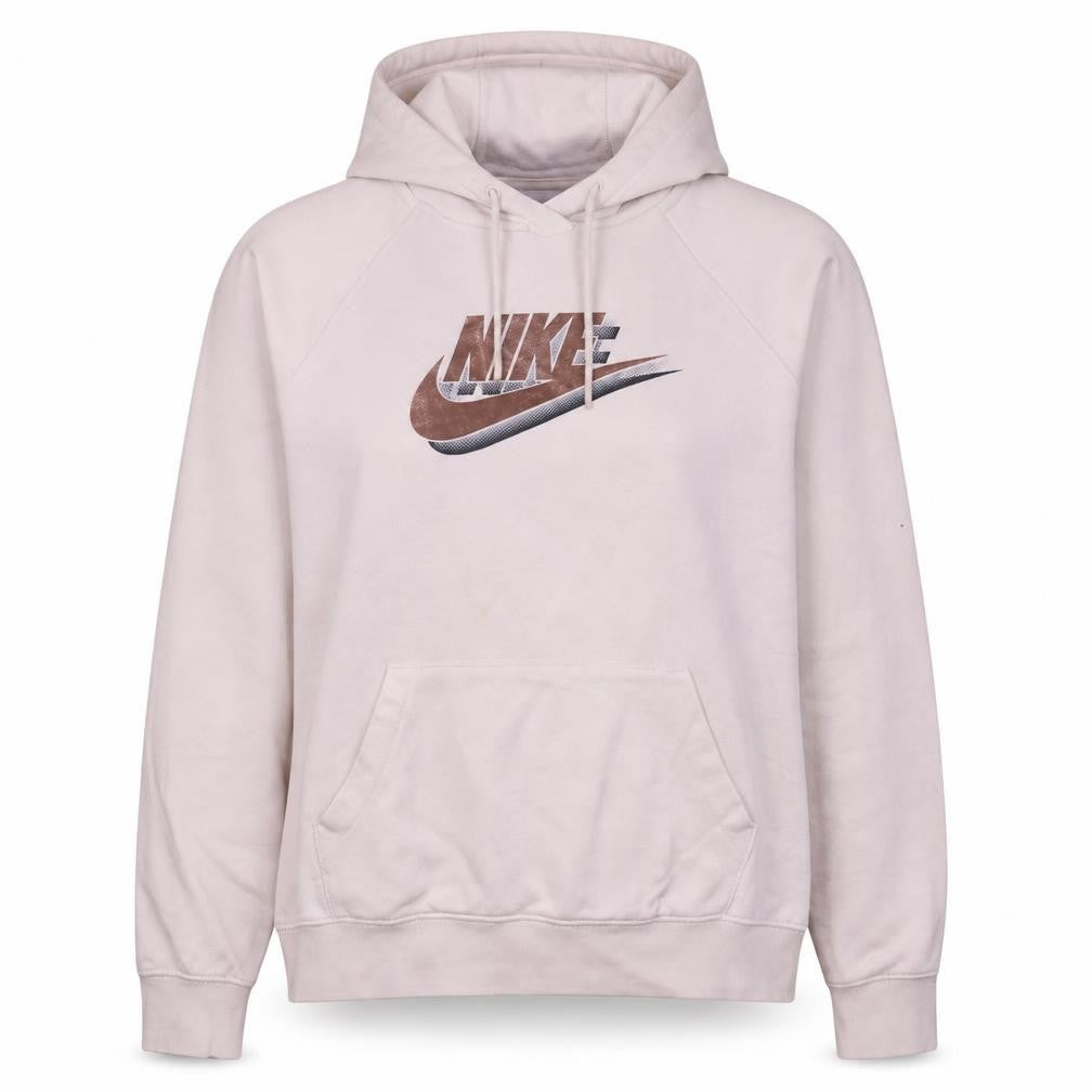 Womens UK Size S Nike Beige Pullover Hoodie