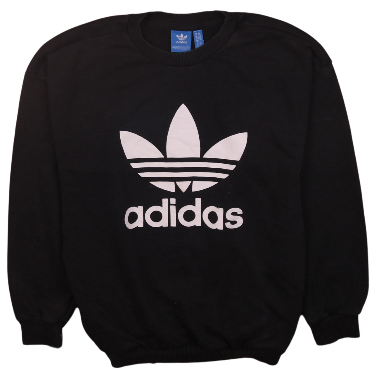 Womens UK Size 6 adidas Black Pullover Sweatshirt