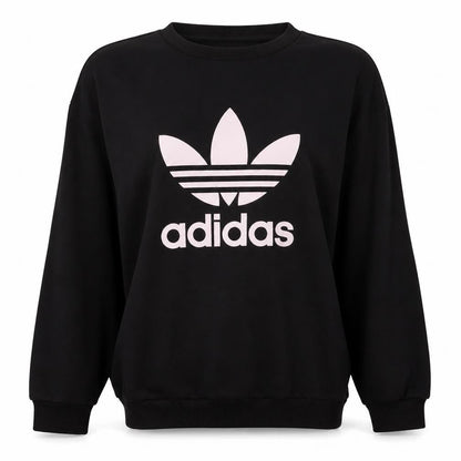 Womens UK Size 6 adidas Black Pullover Sweatshirt