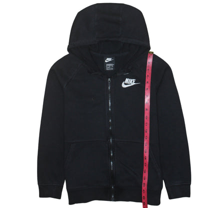 Nike Boys Black Full Zip Fleece Hoodie XL 156-166cm Hooded Sweatshirt