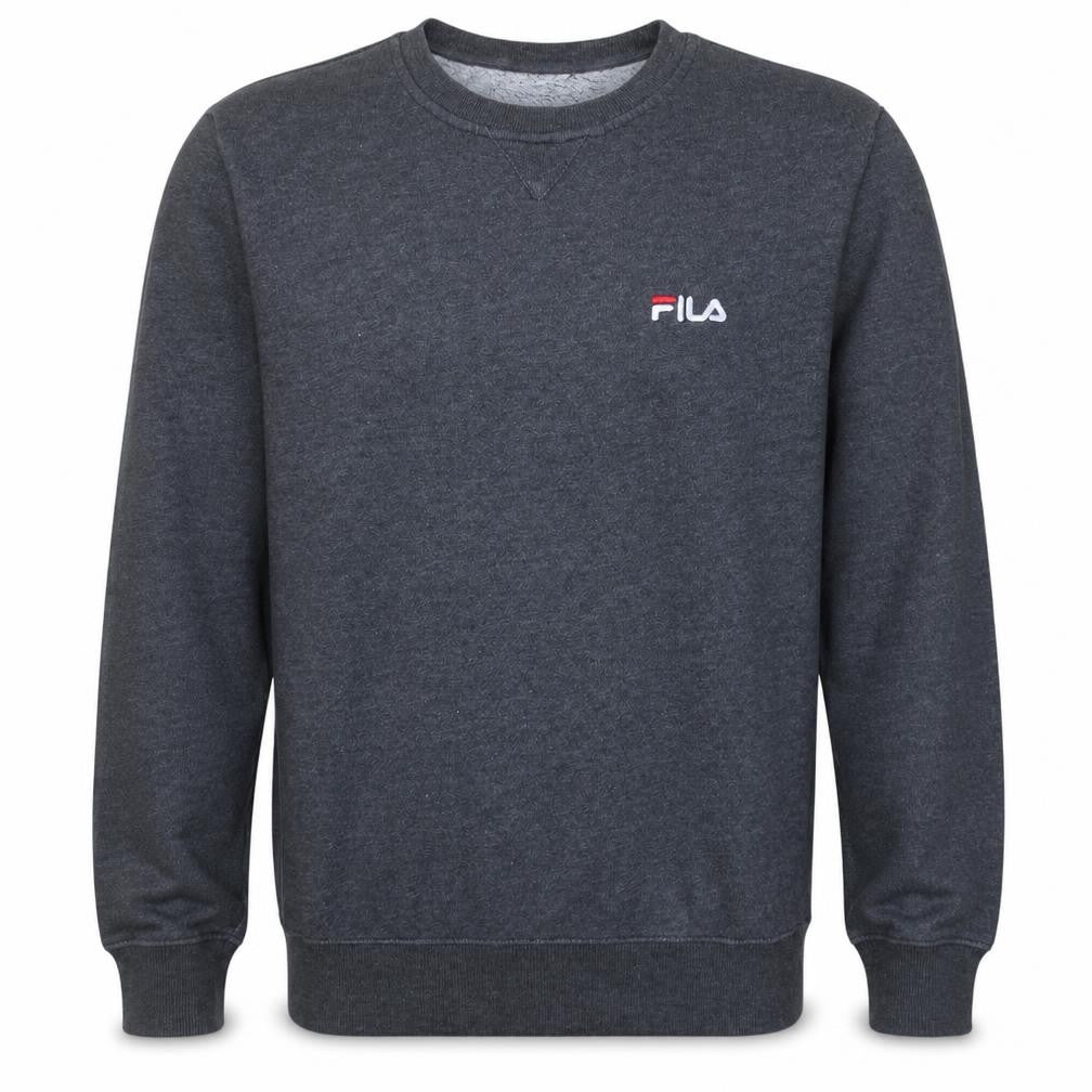 Fila Mens Grey Crew Neck Pullover Sweatshirt Medium