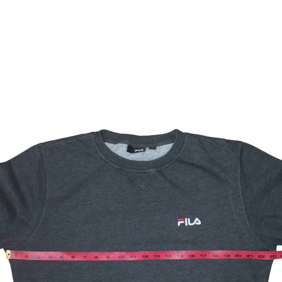Fila Mens Grey Crew Neck Pullover Sweatshirt Medium
