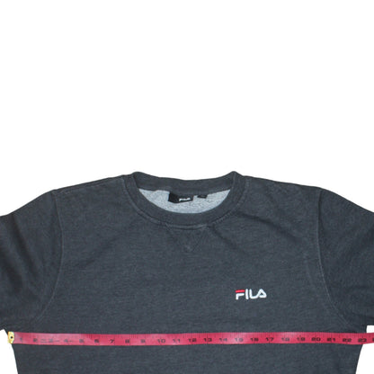 Fila Mens Grey Crew Neck Pullover Sweatshirt Medium