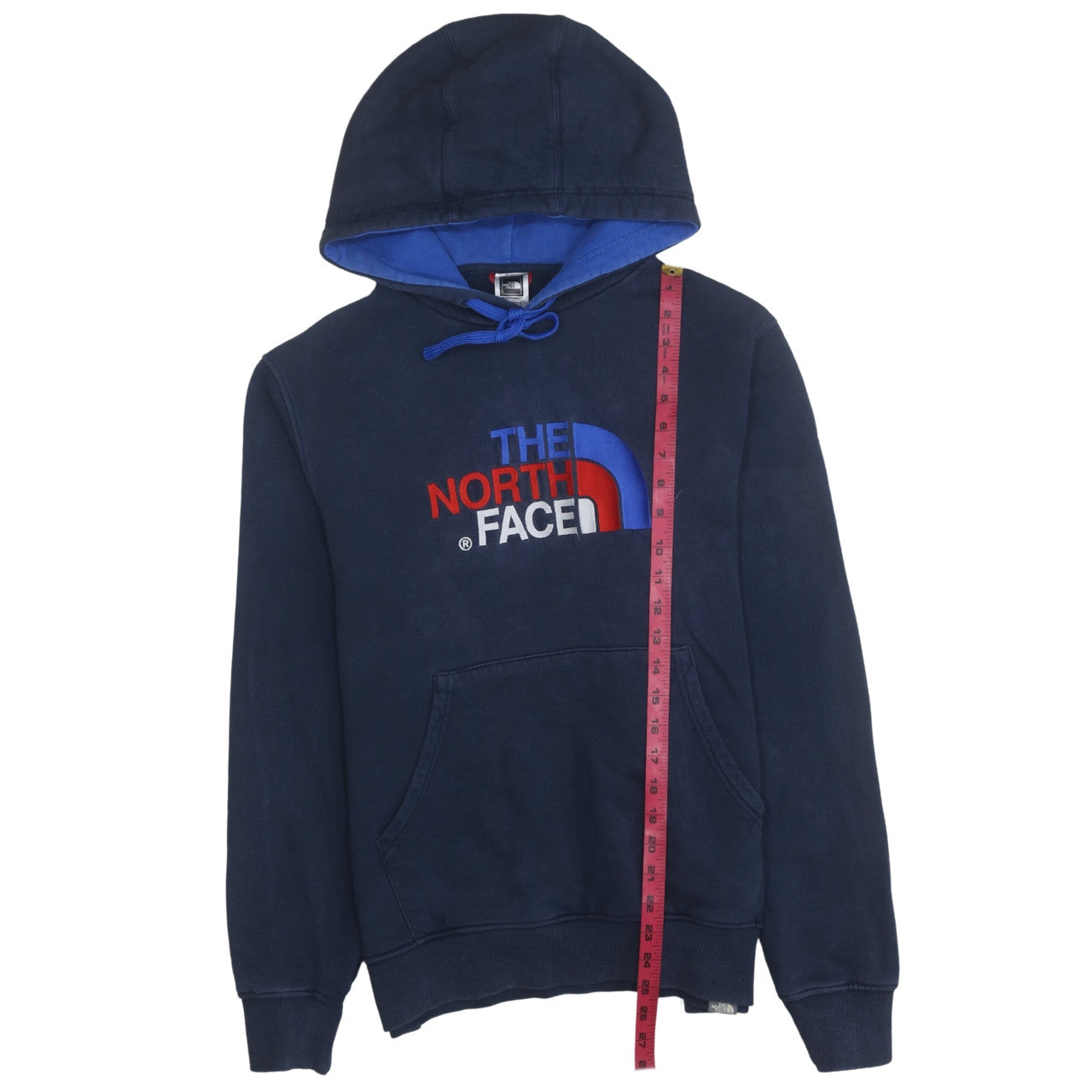 Mens UK Size M The North Face Blue Pullover Hoodie