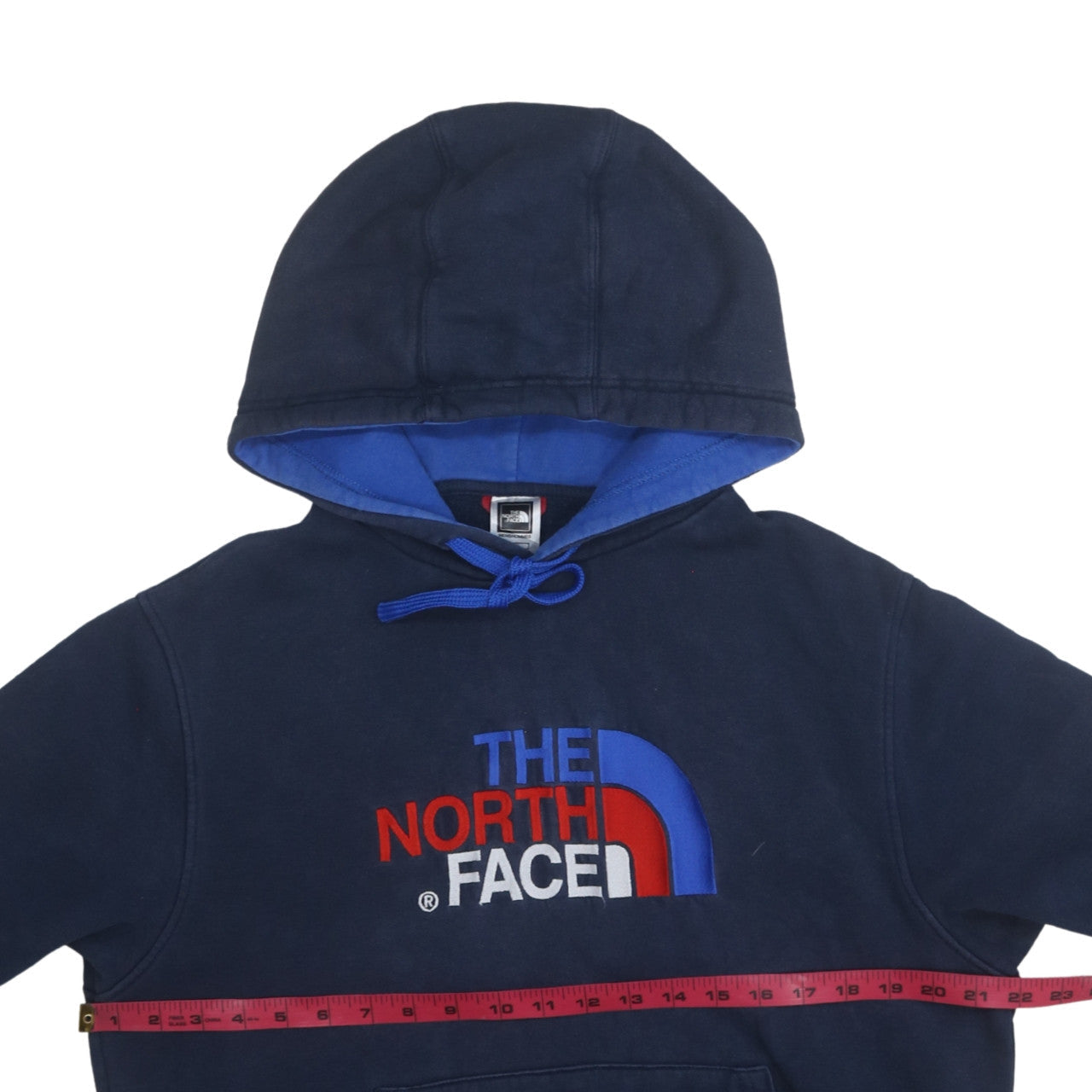 Mens UK Size M The North Face Blue Pullover Hoodie