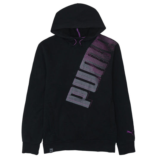 Mens UK Size S PUMA Black Pullover Hoodie