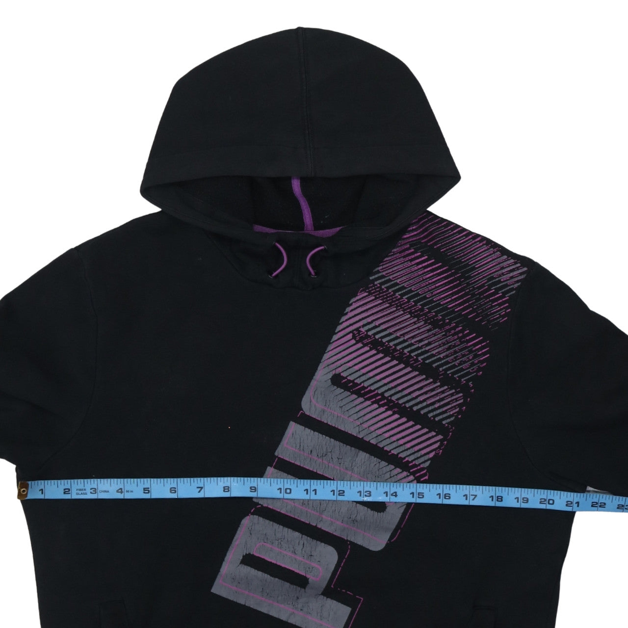 Mens UK Size S PUMA Black Pullover Hoodie