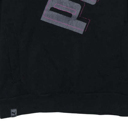 Mens UK Size S PUMA Black Pullover Hoodie