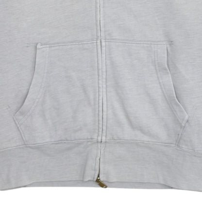 Levi's Men's Grey Full Zip Hoodie 2XL Embroidered Classic Fleece