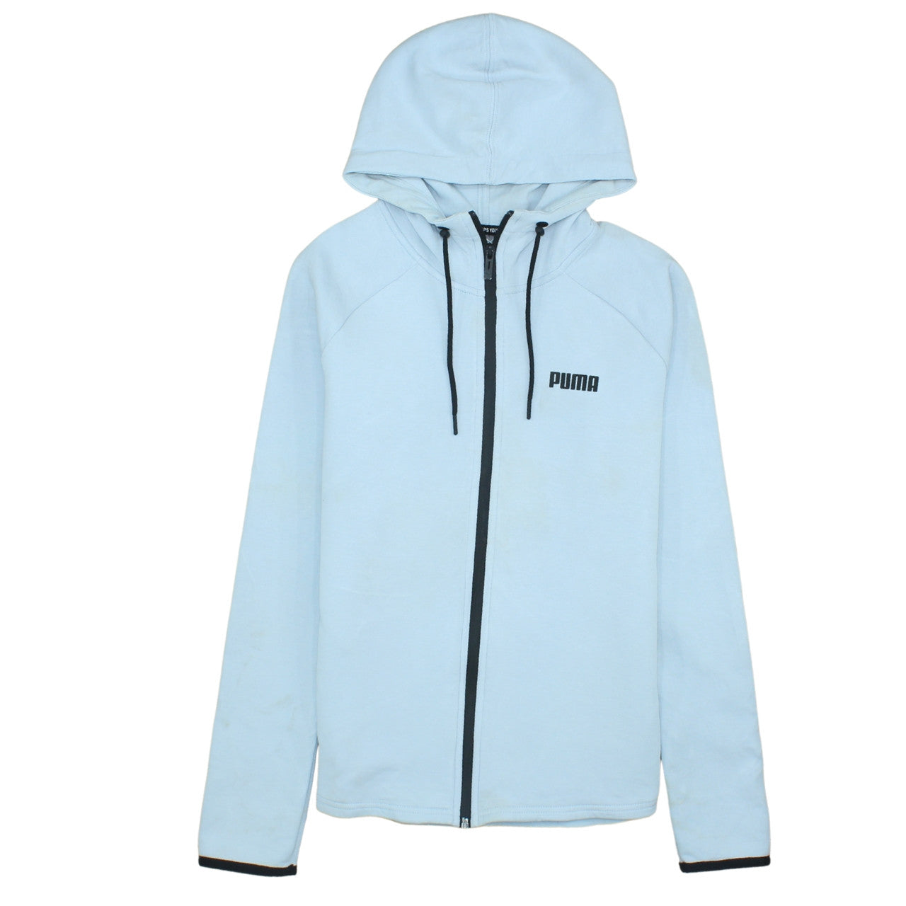 Mens UK Size M PUMA Blue Full Zip Hoodie