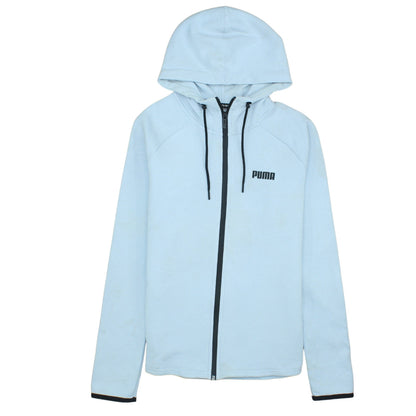 Mens UK Size M PUMA Blue Full Zip Hoodie