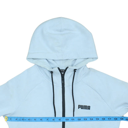 Mens UK Size M PUMA Blue Full Zip Hoodie