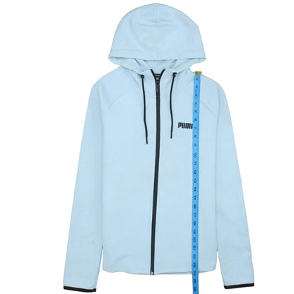 Mens UK Size M PUMA Blue Full Zip Hoodie