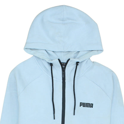 Mens UK Size M PUMA Blue Full Zip Hoodie