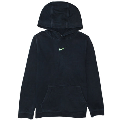 Nike Boys Black Pullover Fleece Hoodie XL 158-170cm Logo Sportswear