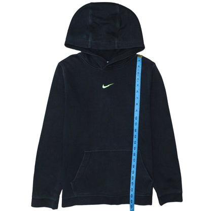 Nike Boys Black Pullover Fleece Hoodie XL 158-170cm Logo Sportswear