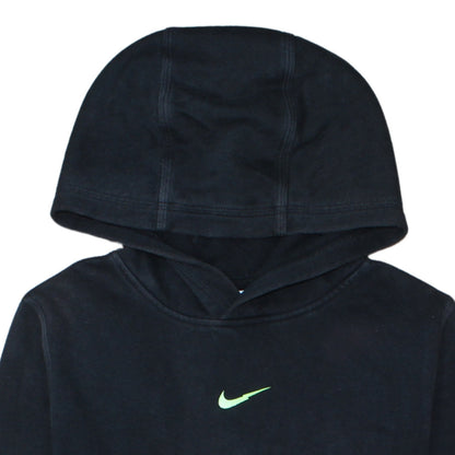 Nike Boys Black Pullover Fleece Hoodie XL 158-170cm Logo Sportswear