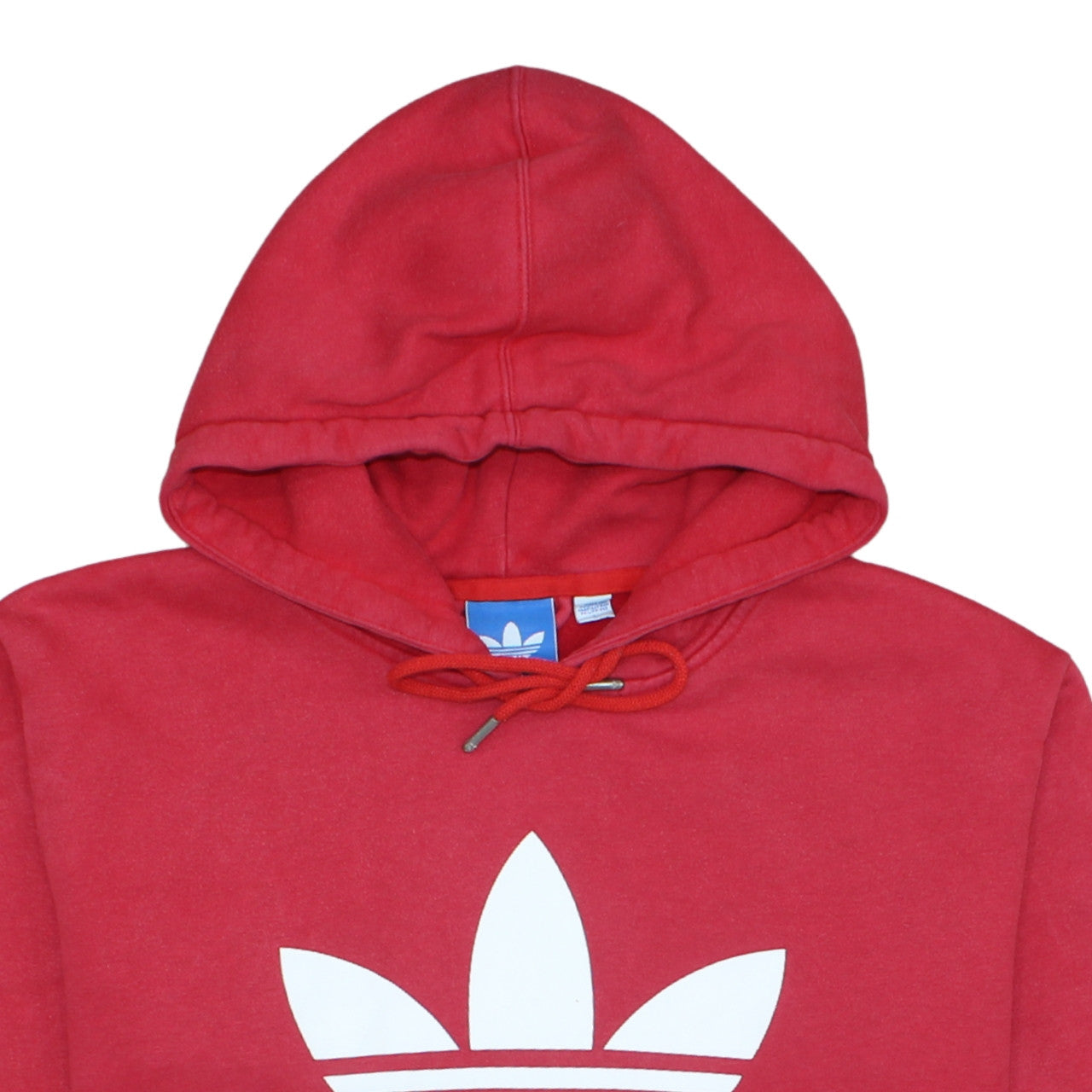 Mens UK Size L adidas Red Pullover Hoodie