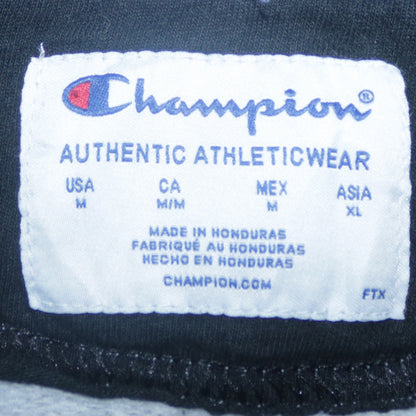 Champion Mens Grey Pullover Hoodie M Embroidered Logo