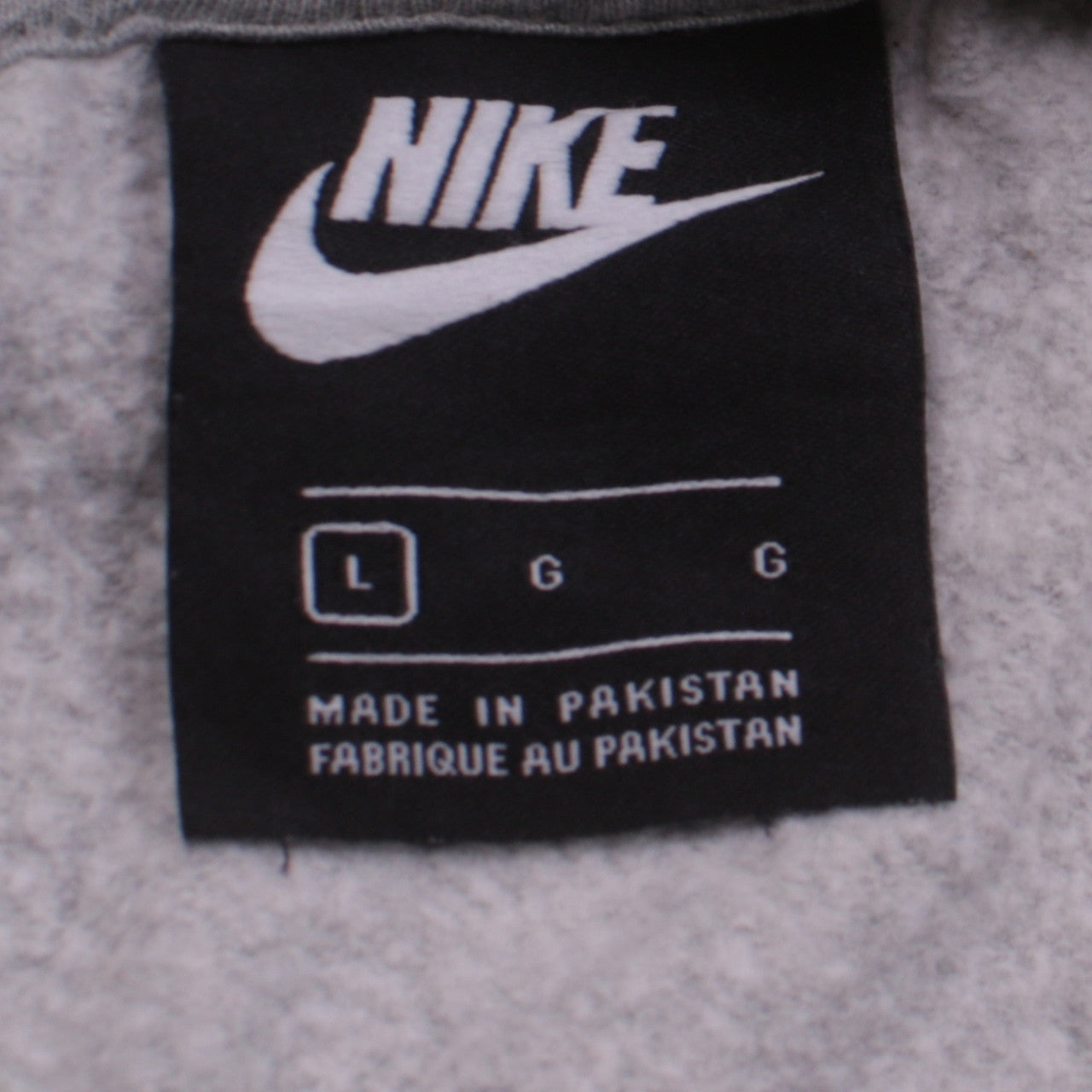 Mens UK Size L Nike Grey Pullover Hoodie